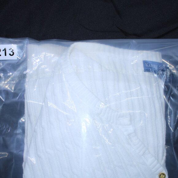 Karen Scott Women's White and Cream Jumper - Picture 9 of 10